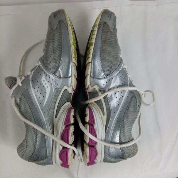 Saucony Grid Virtue Gray Purple Silver Sz 10 - Picture 7 of 8